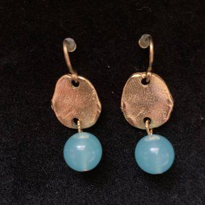 Susan Shaw Blue Stone Drop Earrings